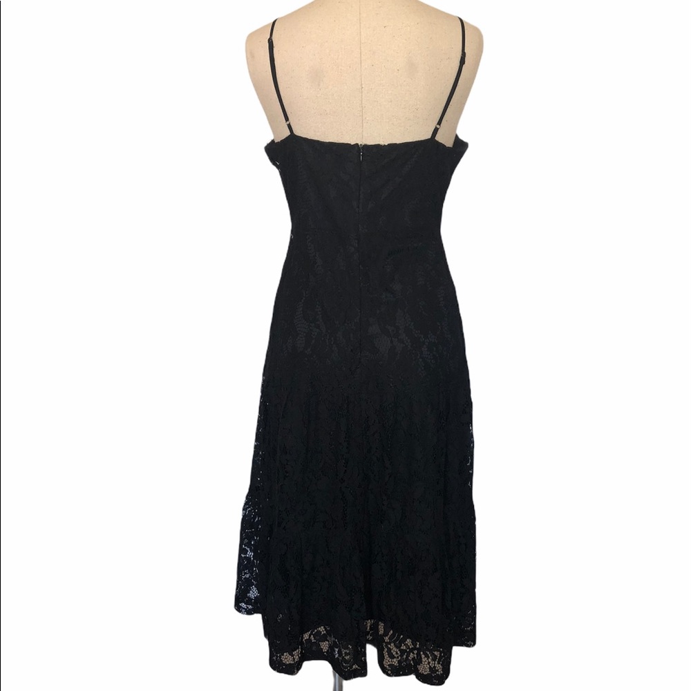 NEW Lulus Manning Black Lace Tiered Midi Dress - Picture 2 of 12